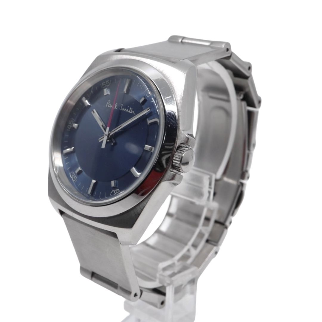 ポールスミス クローズドアイズ 腕時計 メンズ クォーツ ブルー文字盤