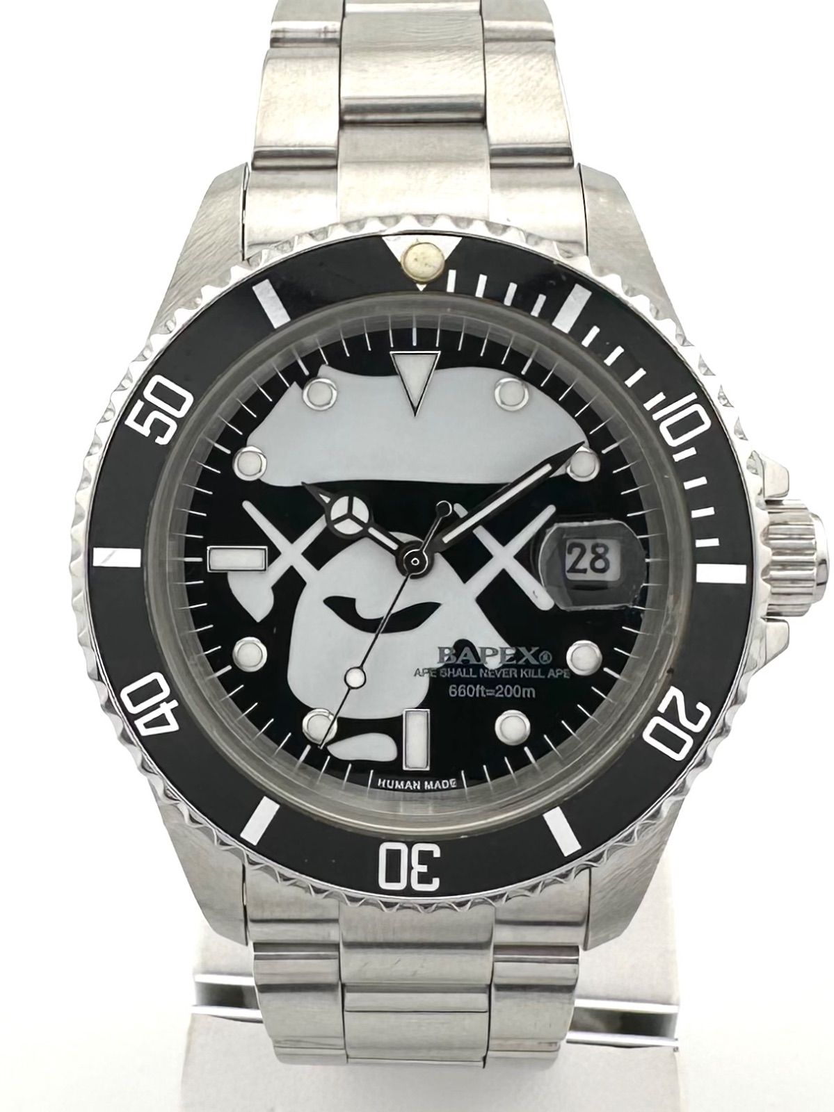 A BATHING APE BAPEX サルマリーナ KAWS 限定 自動巻き時計 ベイプ