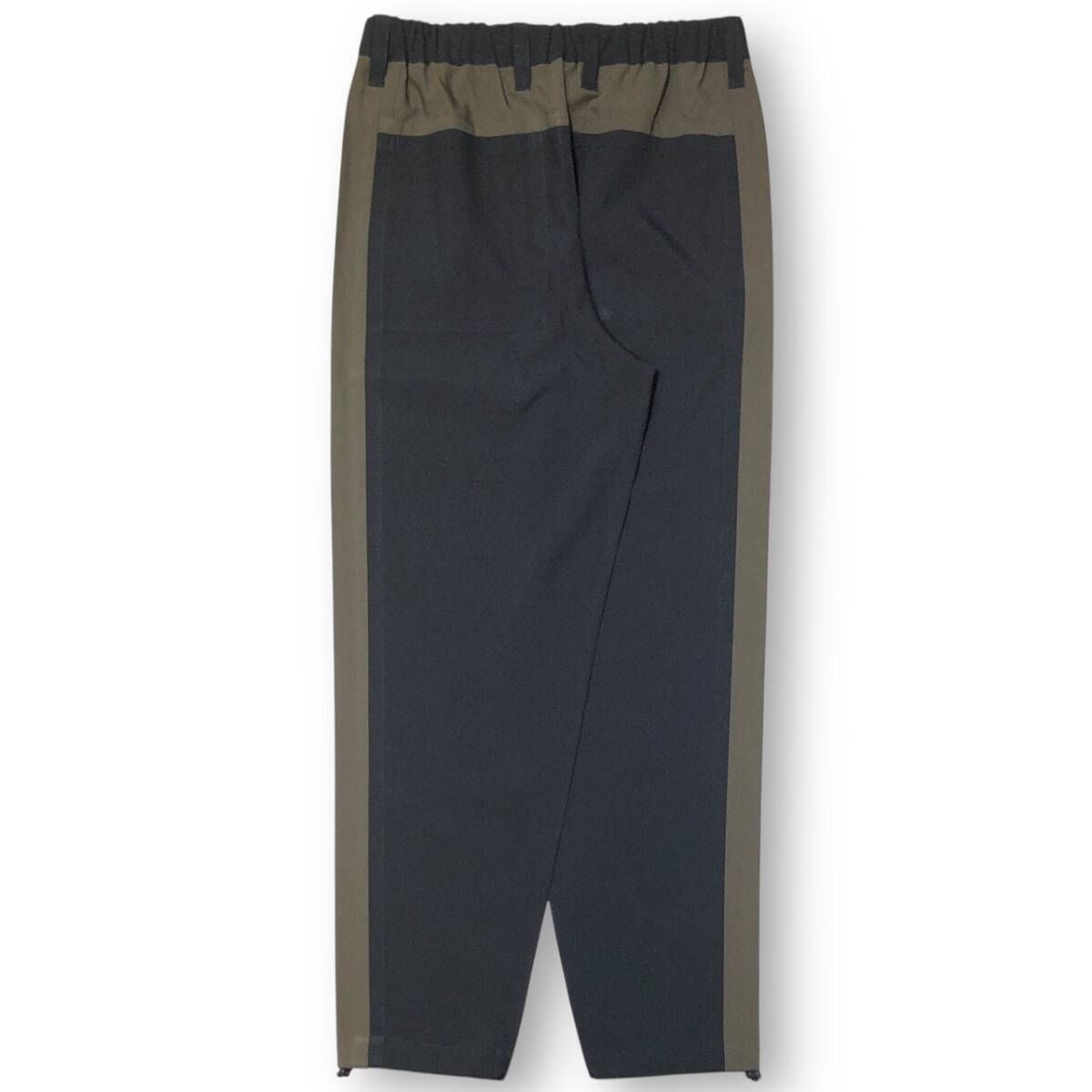 23 AW IM MEN FLUT bicolor pants フラットバイ パンツ カーキ ブラック サイズ2 アイムメン