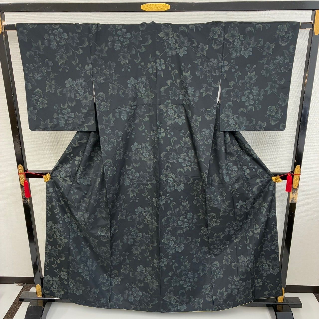 東レシルック 化繊 大島紬風 袷 着物 MK-1468 - メルカリ