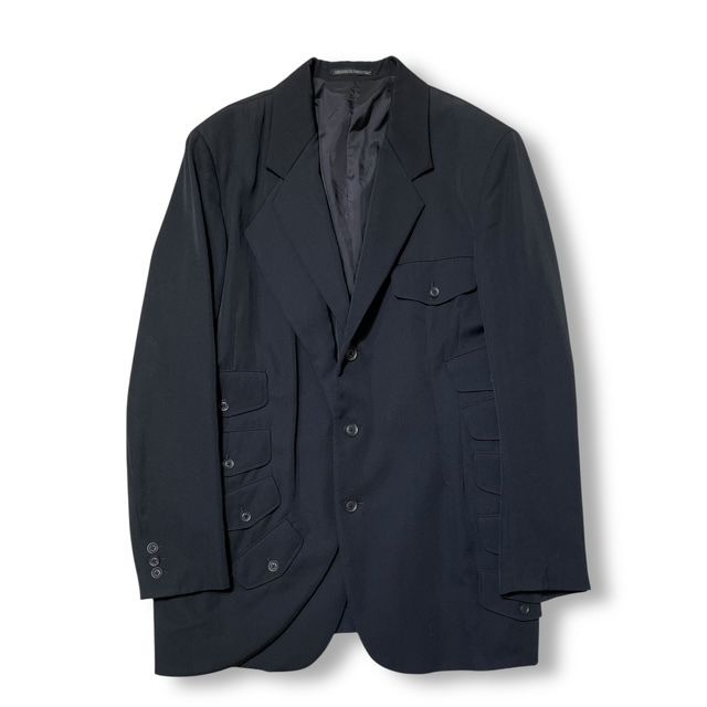 Yohji Yamamoto ジャケット 19ss Yohji Yamamoto POUR HOMME tailored jacket 左前二重フラップJKT
