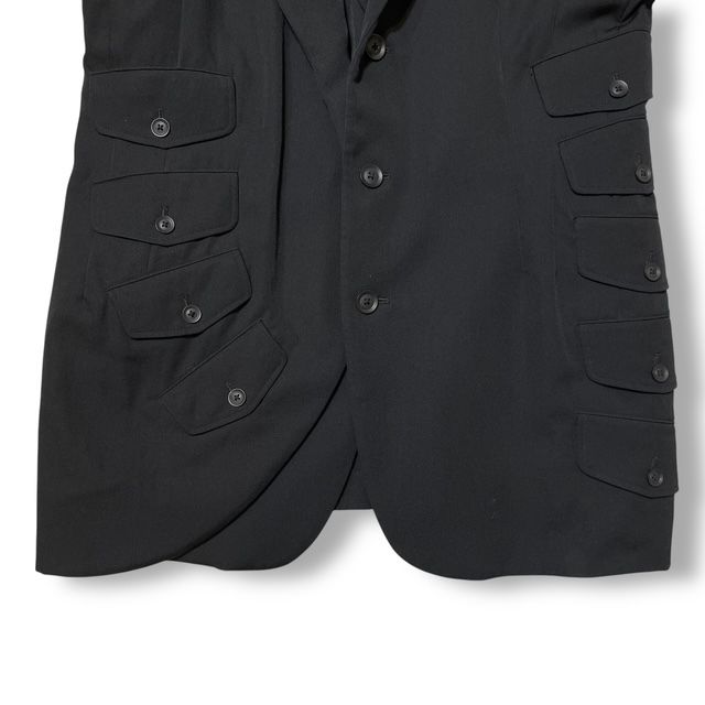 Yohji Yamamoto homme 19SS 左前二重フラップジャケット Yohji Yamamoto homme 19SS 左前二重フラップジャケット