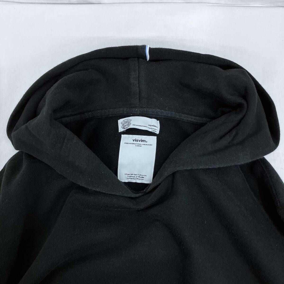 VISVIM／ビズビム／パーカー／ブラック／ブルー＆ホワイトライン