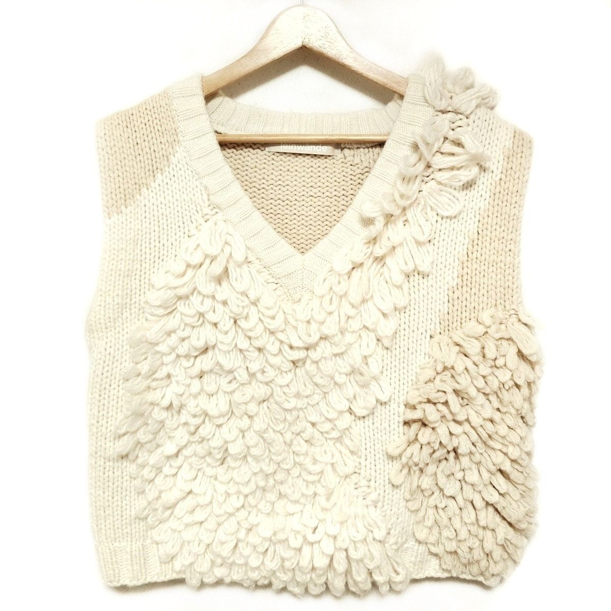 LEINWANDE(ラインヴァンド) ベスト サイズF レディース - アイボリー