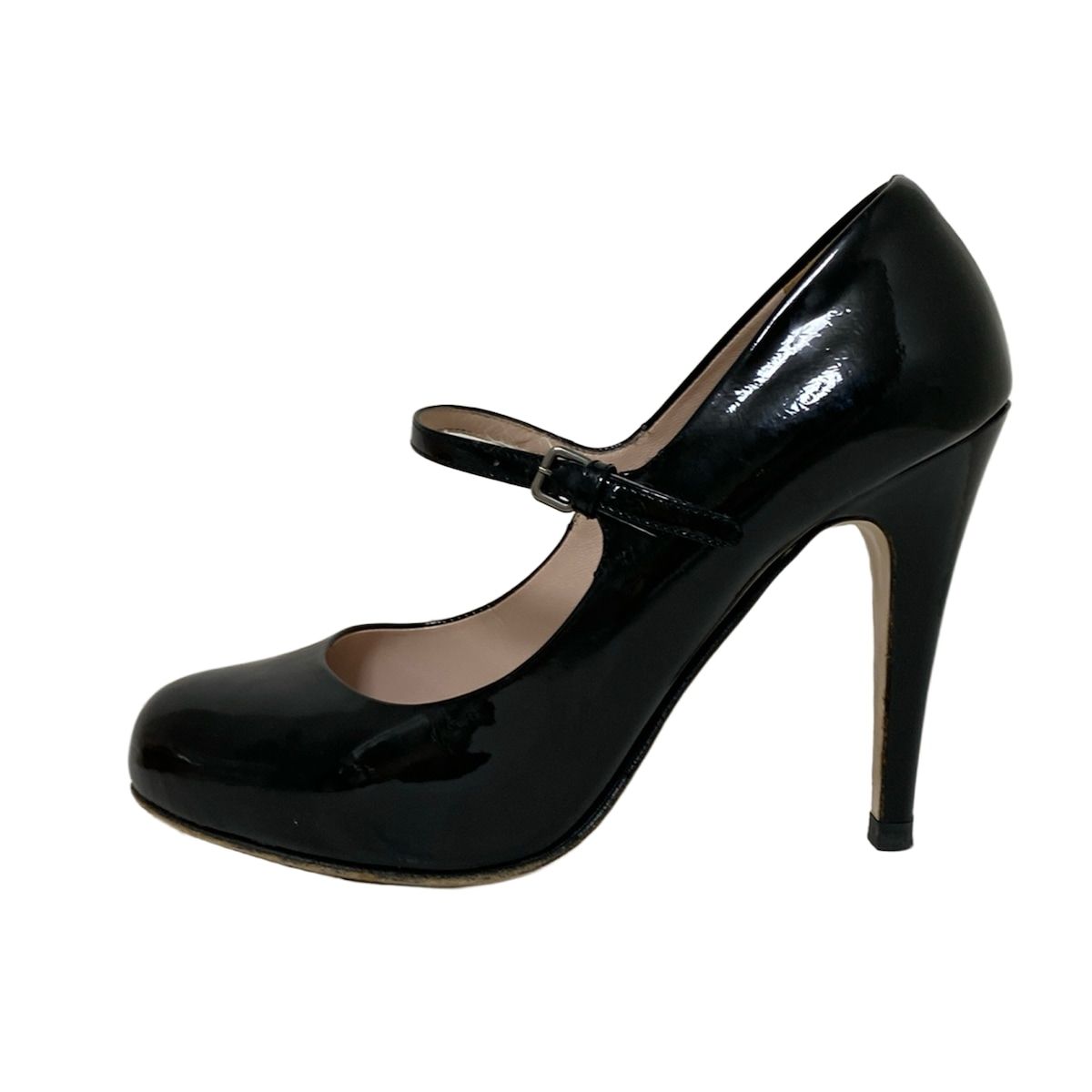 miumiu(ミュウミュウ) パンプス 36 1/2 レディース - 黒 レザー - メルカリ