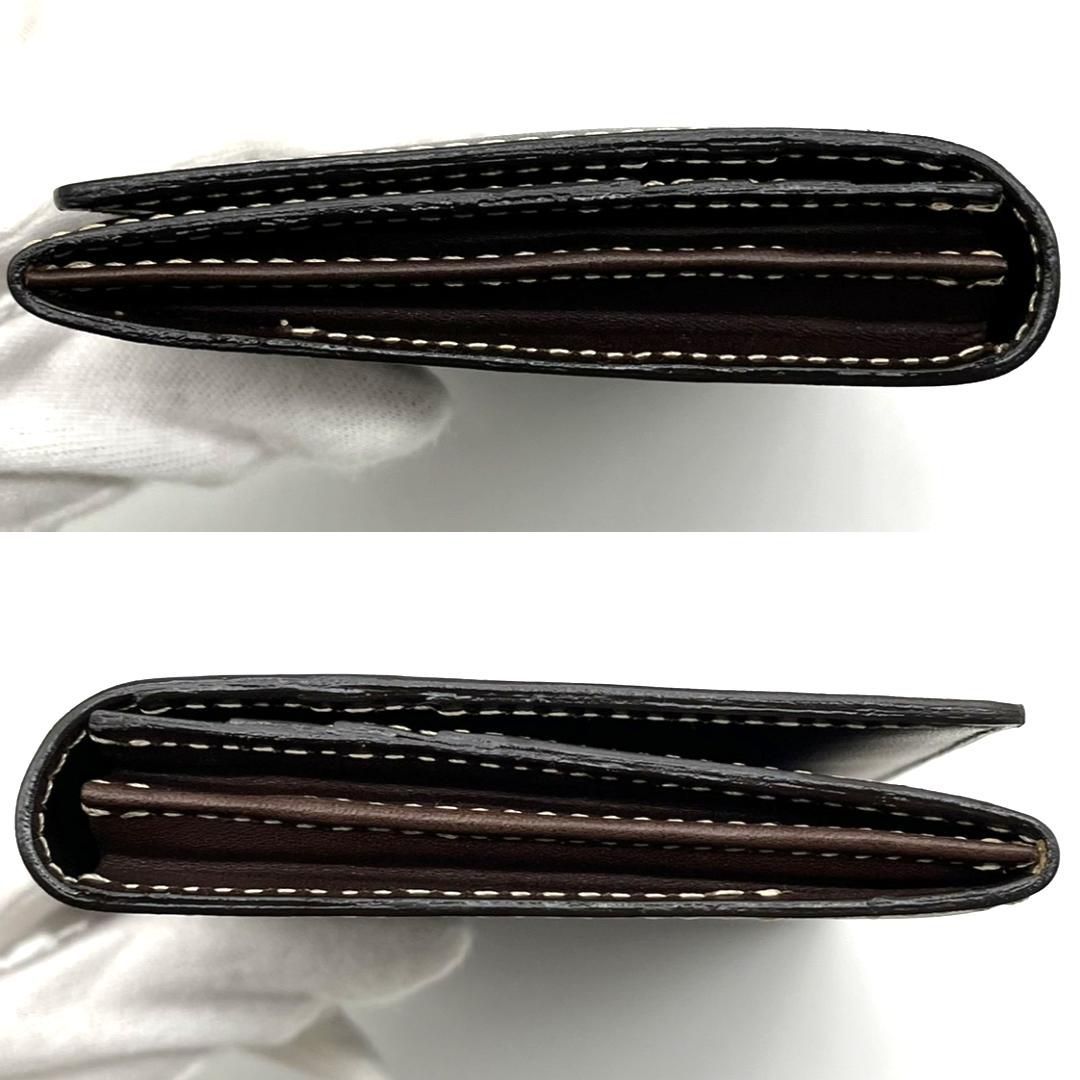 美品】Kitamura キタムラ レザー 長財布 ダークブラウン 二つ折り