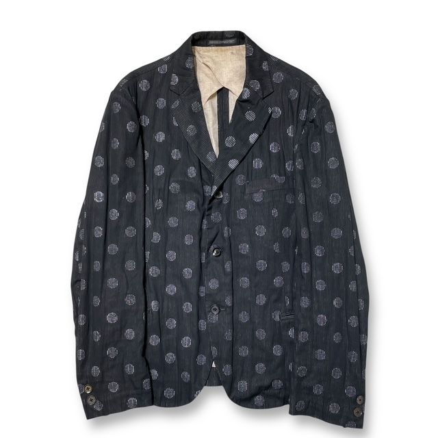 07ss Yohji Yamamoto POUR HOMME ドット柄3Bジャケット テーラード