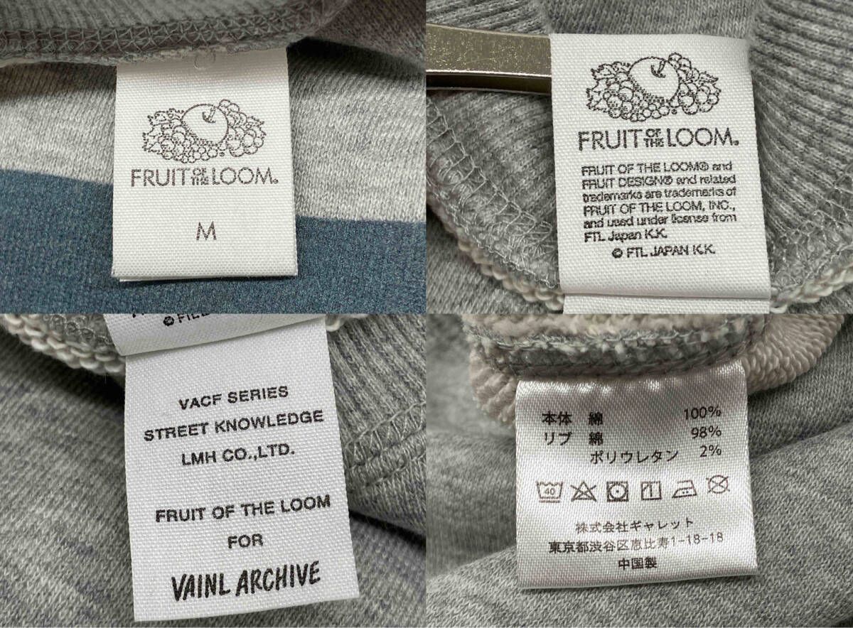 VAINL ARCHIVE×FRUIT OF THE LOOM ヴァイナルアーカイブ×フルーツ 