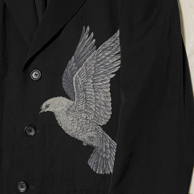 YohjiYamamoto POUR HOMME 08ss 敗残兵期　ジャケット yohji yamamoto POUR HOMME◇08SS/敗残兵期/3/コットン/ブラック