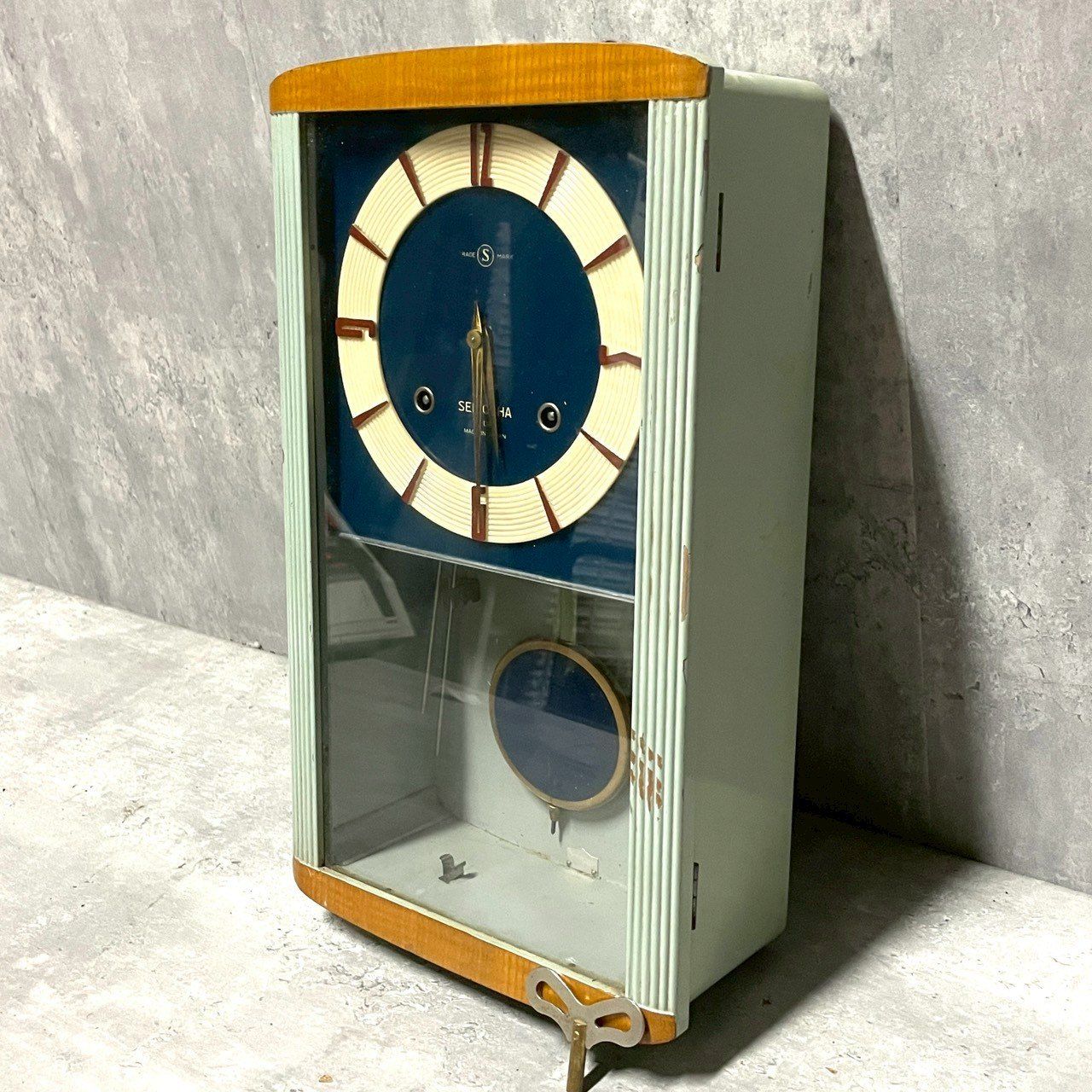 希少】SEIKOSHA(精工舎) 振り子時計 ミッドセンチュリー 北欧 壁掛