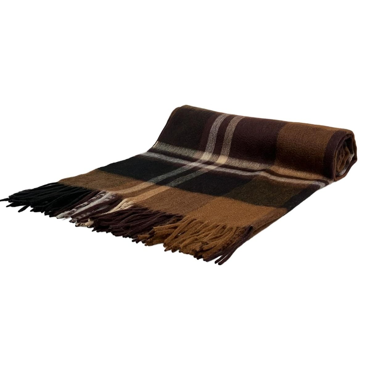 Joshua Ellis(ジョシュアエリス) ストール(ショール) - ダークブラウン