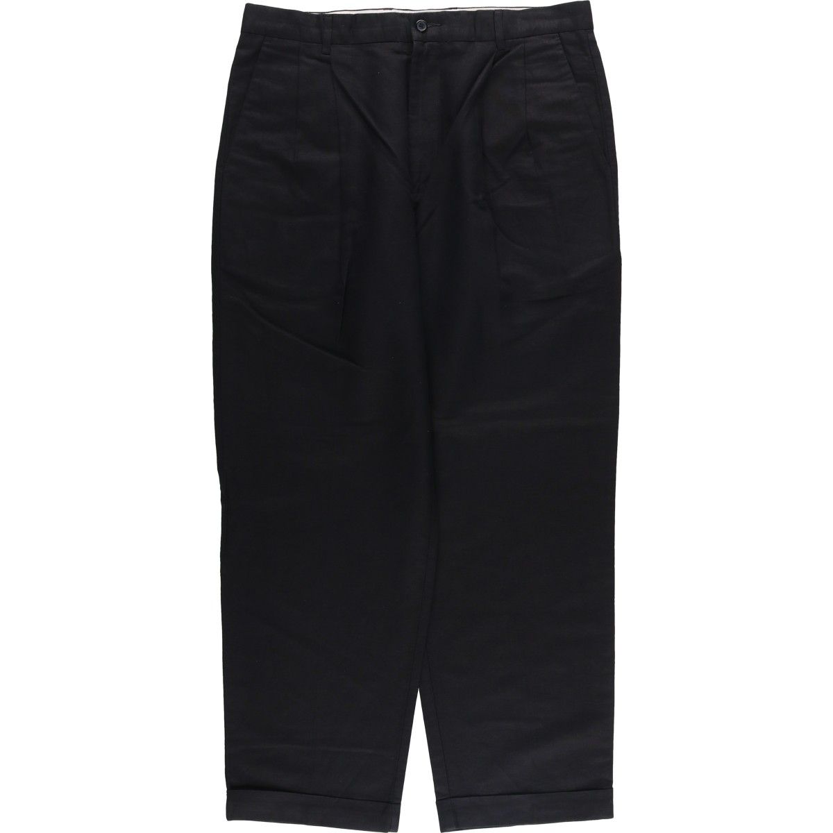 古着 CLUB ROOM ツータック リネンパンツ スラックス メンズw36相当