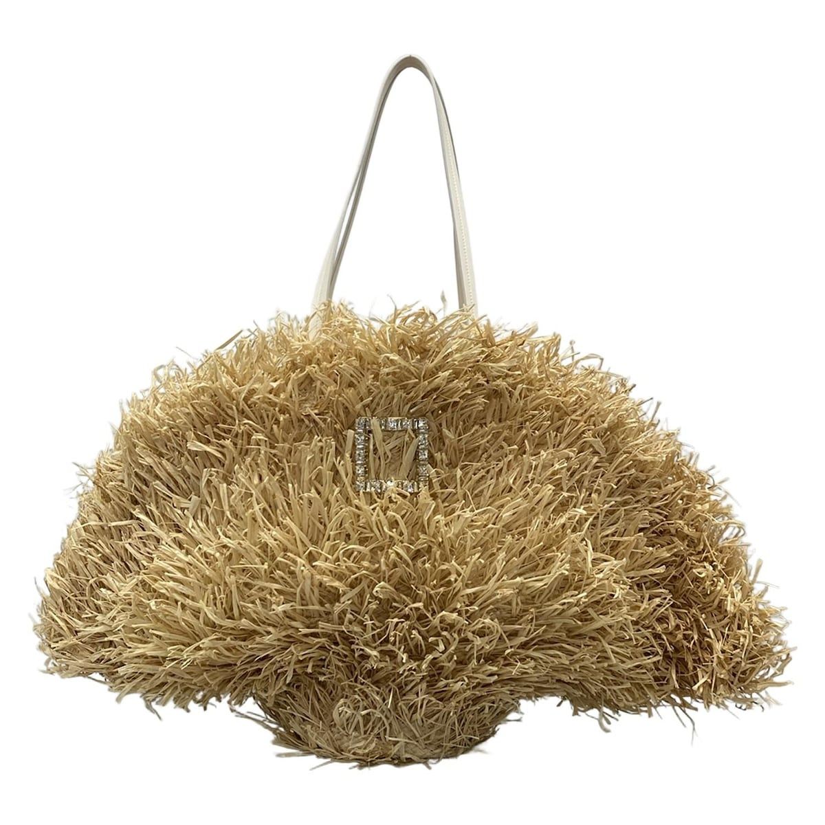 ロジェヴィヴィエ トートバッグ トレ ヴィヴィエ ラフィア