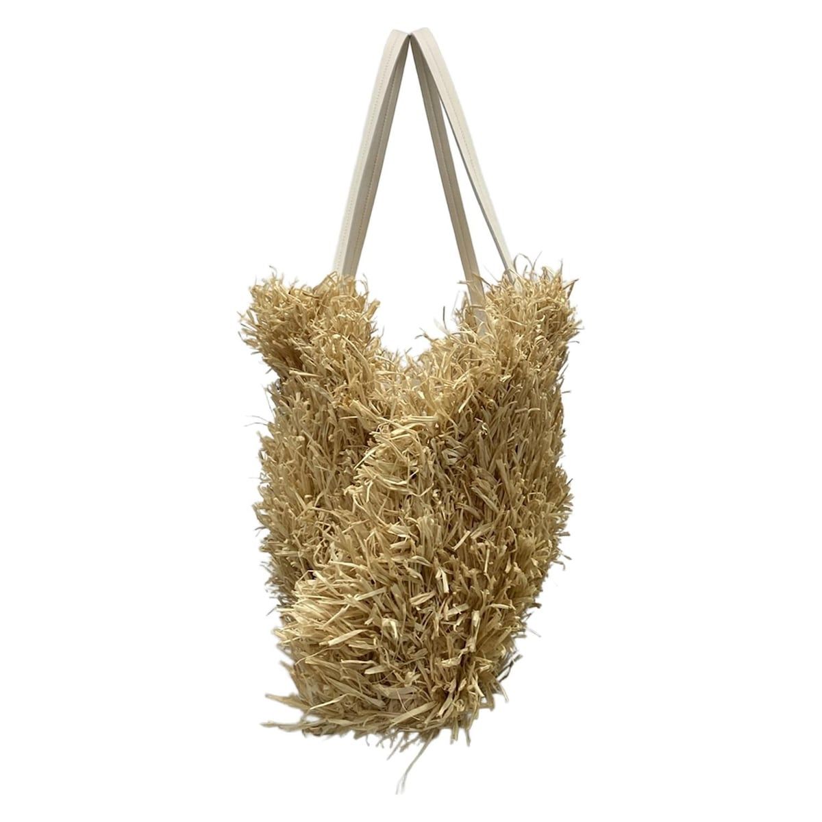 ロジェヴィヴィエ トートバッグ トレ ヴィヴィエ ラフィア