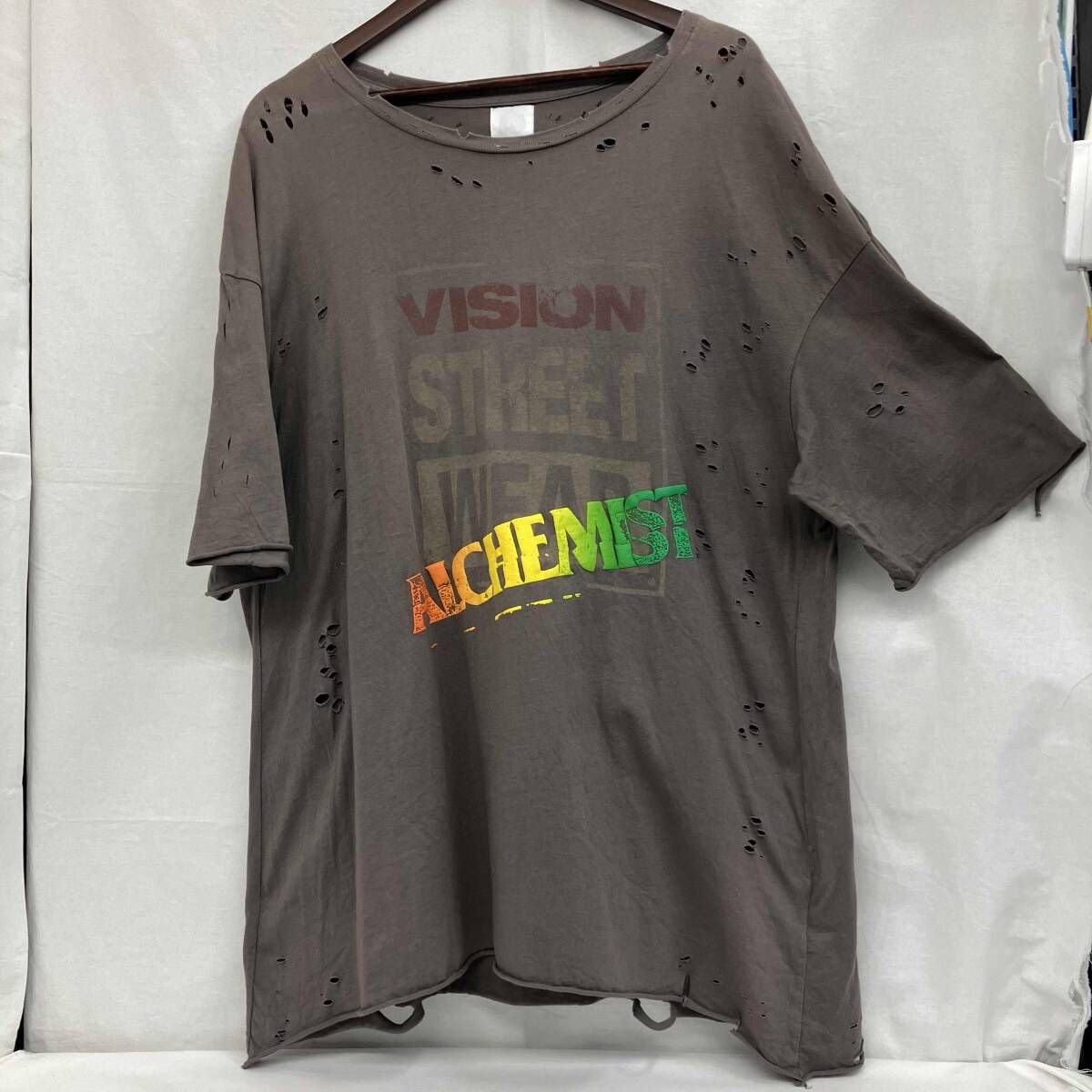Al chemistアルケミスト／半袖Tシャツ/ダメージTシャツ／フロッキー 