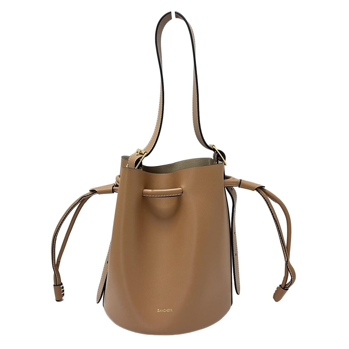 ZANCHETTI(ザンケッティ) ショルダーバッグ美品 - ブラウン バケット 