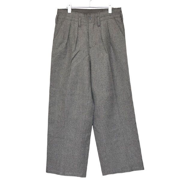 ANCELLM アンセルム 2025 AW SHRINK WOOL WIDE SLACKS ウールリネンワイドスラックスパンツ ANC PT 94