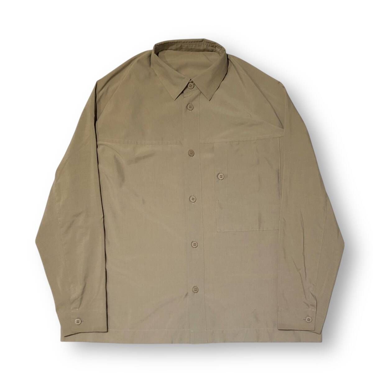 24aw IM MEN ONE CUT SHIRT BEIGE size2 ワンカットシャツ アイムメン
