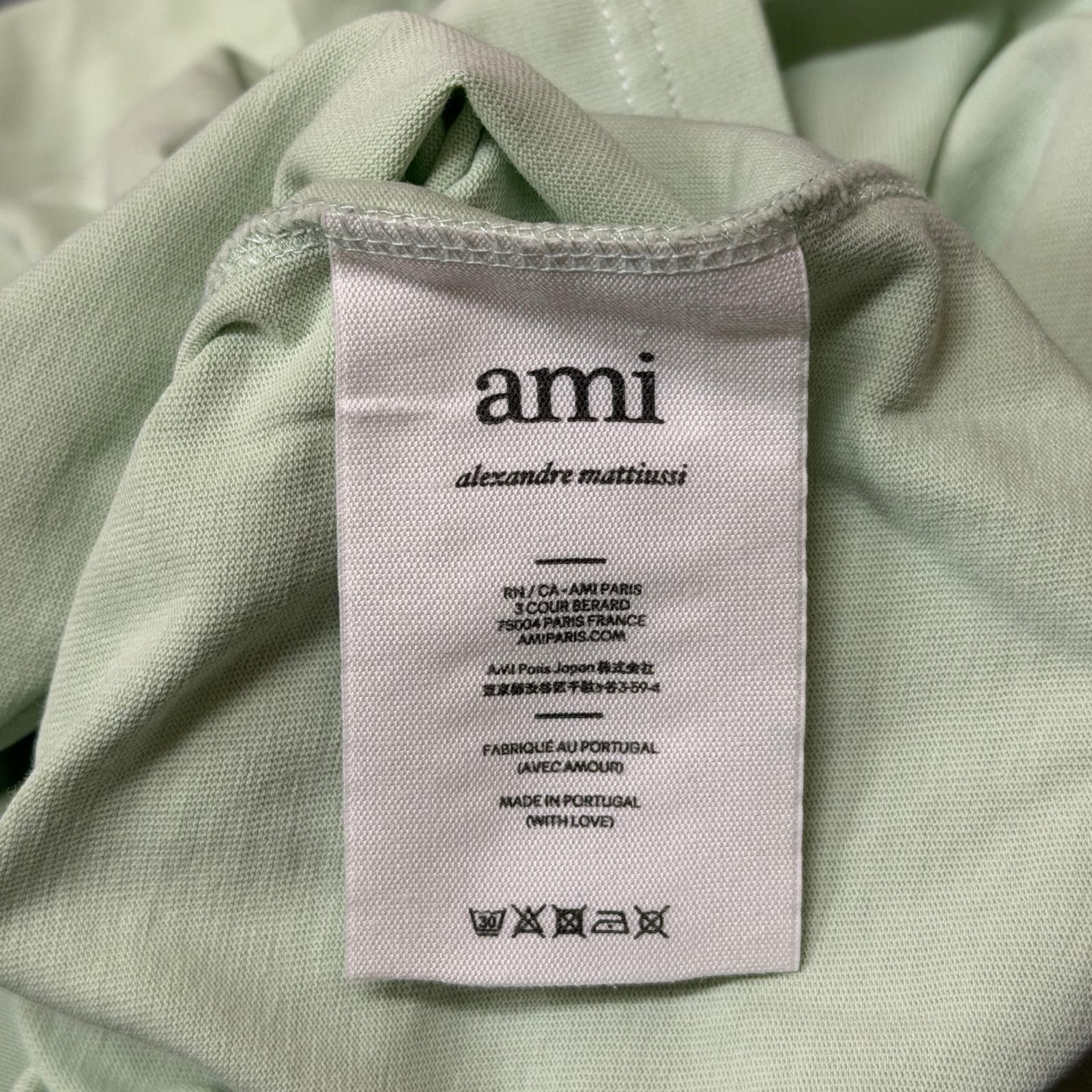 AMIAlexandreMattiussi 22SS ハート刺繍Tシャツ 半袖 カットソー アミ