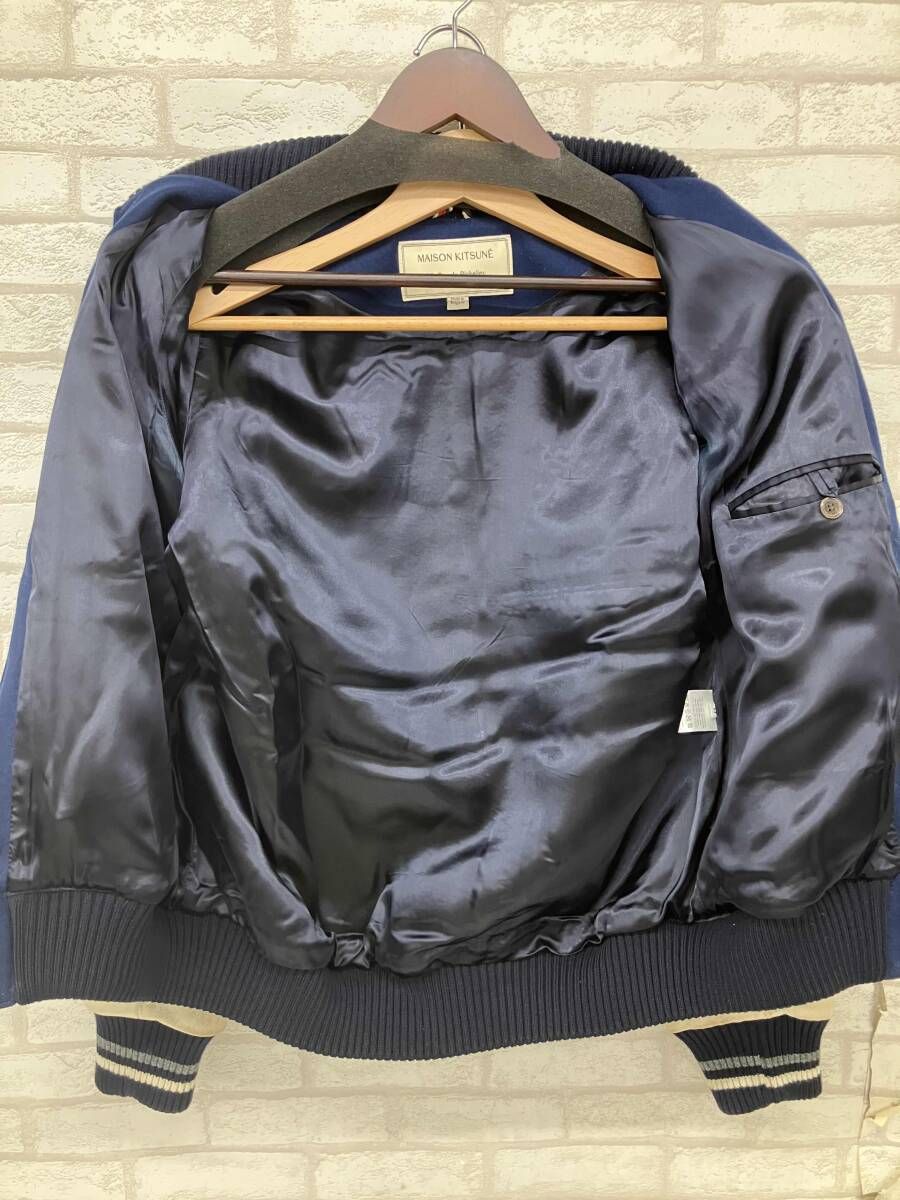 MAISON KITSUNE メゾンキツネ KML-0350-B スタジャ インポート NAVY