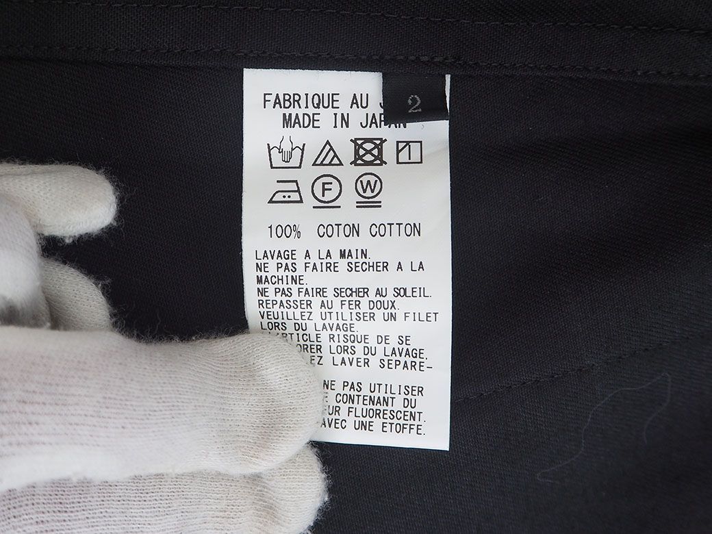 ワイズ ヨウジヤマモト コンポジションシーアタッチドレーベル コート