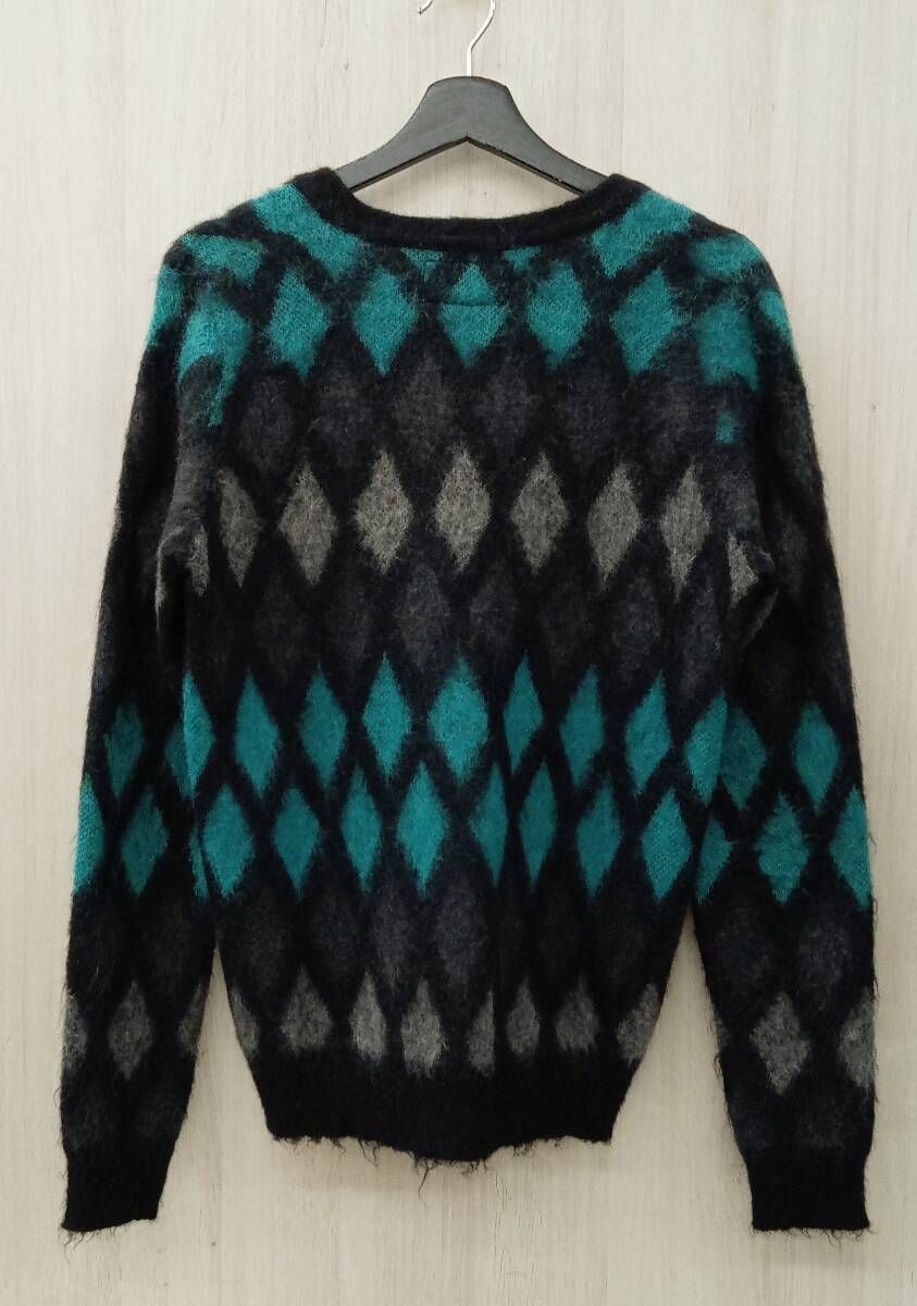 ワコマリア モヘアカーディガン アーガイル柄 WACKO MARIA ワコマリア モヘアニット アーガイル L WACKO MARIA