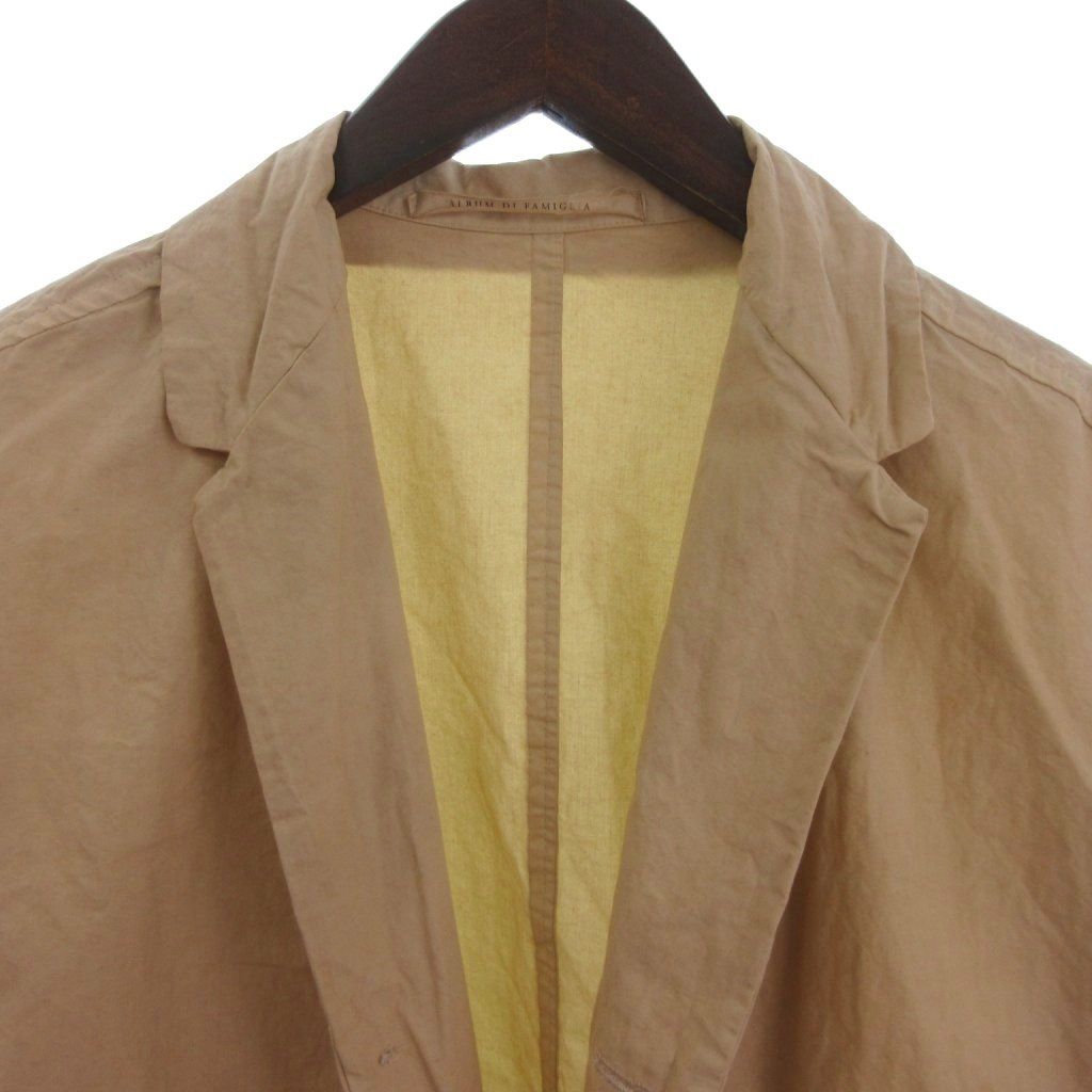 【中古】アルバム ディ ファミリア album di famiglia 24SS ジャケット コットン ベージュ L メンズ アルバム ディ ファミリア album di famiglia 24SS ジャケット