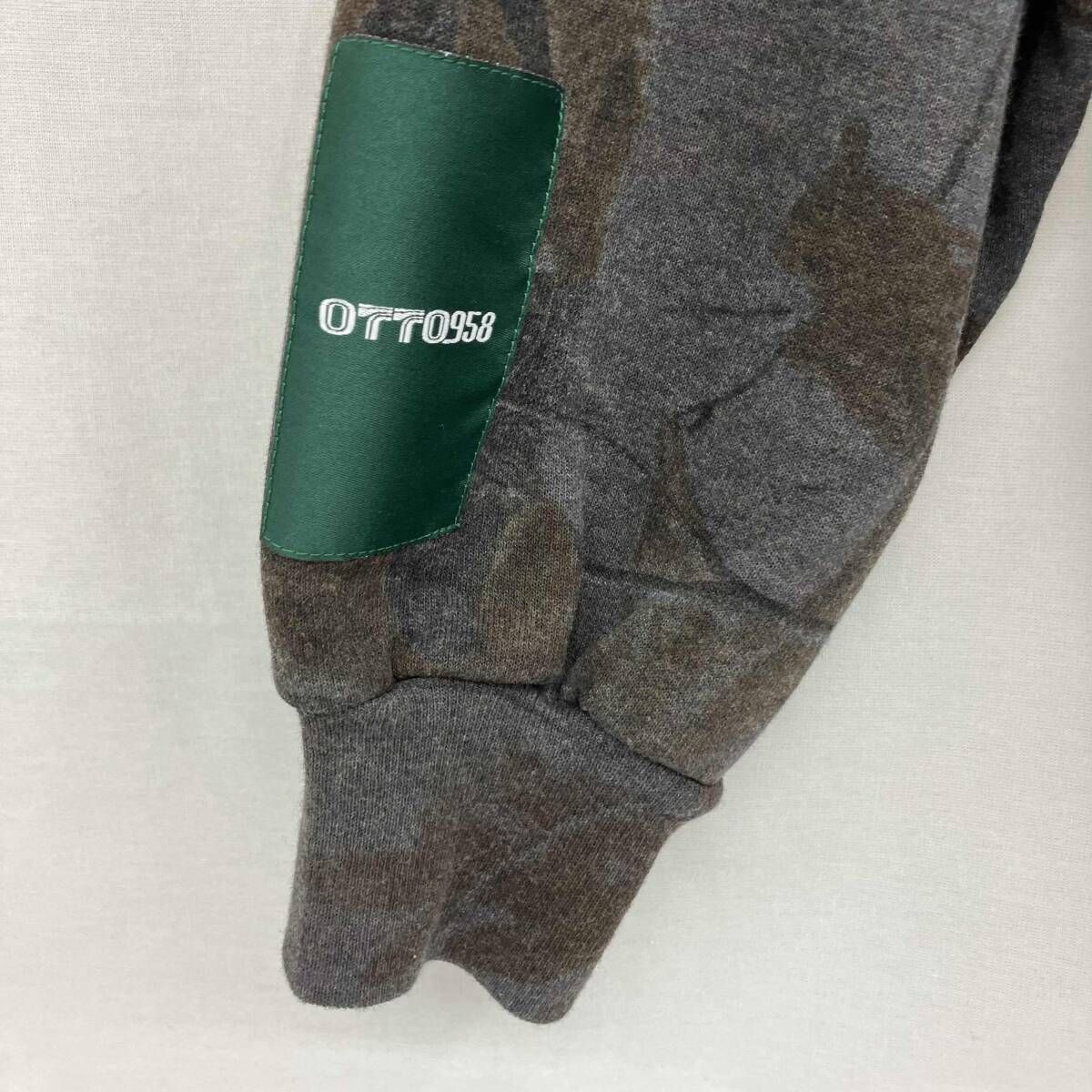 otto958×fifthオット958×フィフス／ グレー×レッド／総柄 スウェット