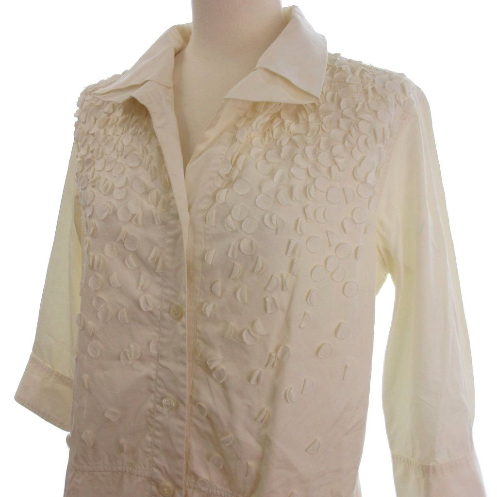 イッセイミヤケ ISSEY MIYAKE ハーフボタン シャツ チュニック 七分袖