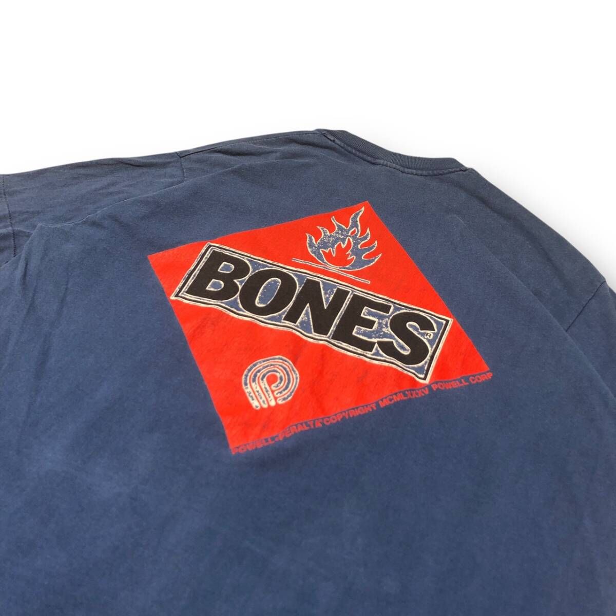 70-80s POWELL PERALTA Stedman BONES sizeXL 両面プリントTEE 半袖T