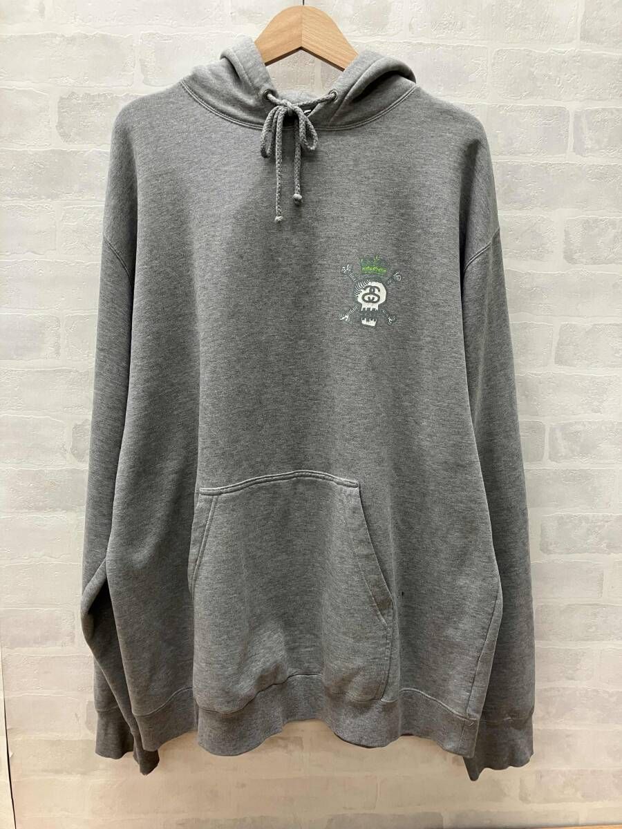 ☆STUSSY スカル パーカー XL・USA製 ヴィンテージ 90s ステューシー