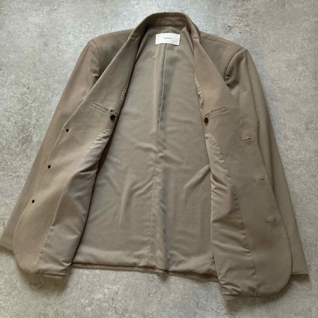 タグ付き 24SS トゥデイフル ヘザーオーバージャケット テーラード