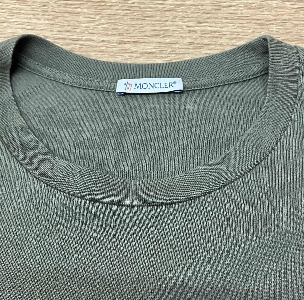 ☆MONCLER モンクレール・ カーキ ロゴ半袖Tシャツ サイズS - メルカリ