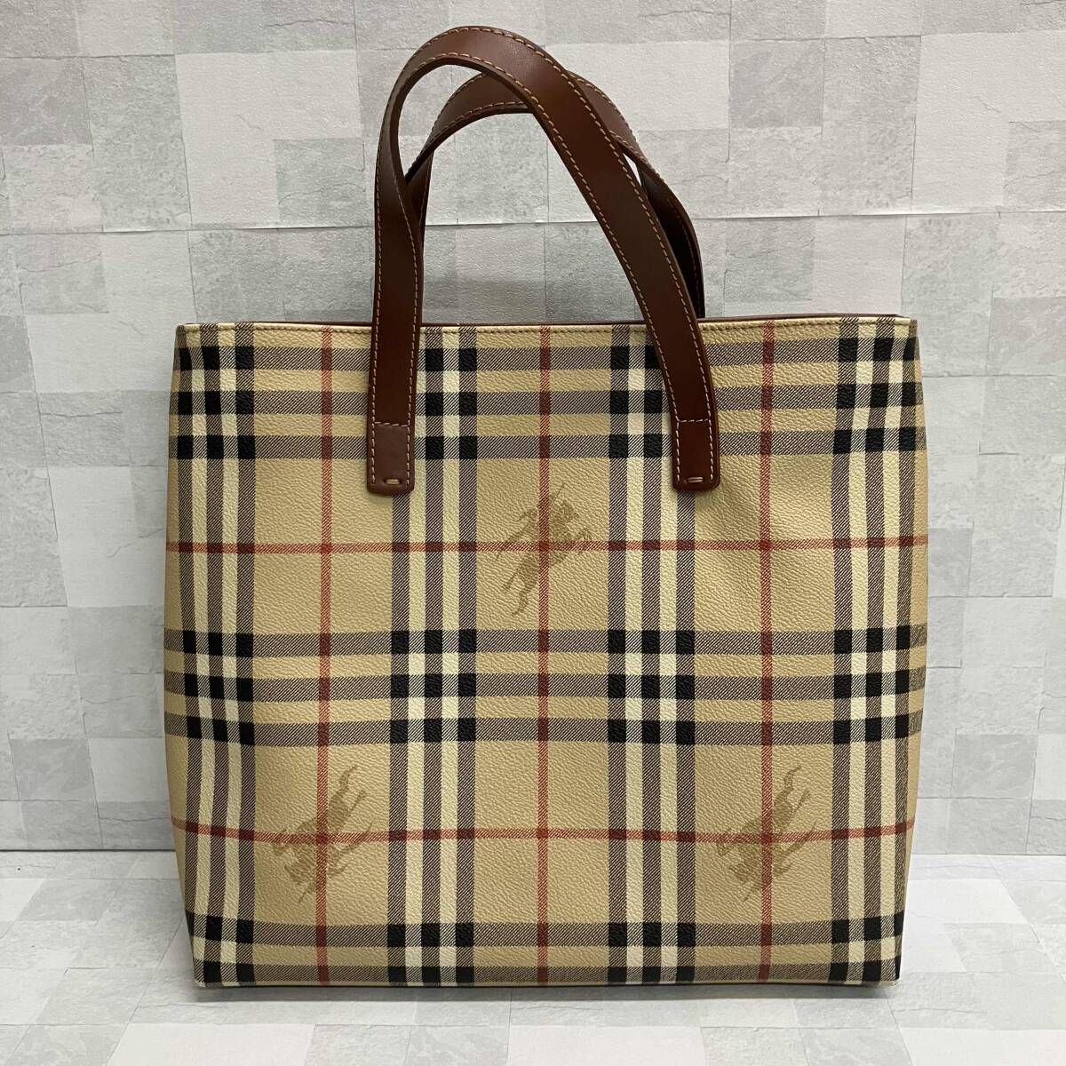 BURBERRY LONDON バーバリーロンドン トートバッグ ベージュ ノバ
