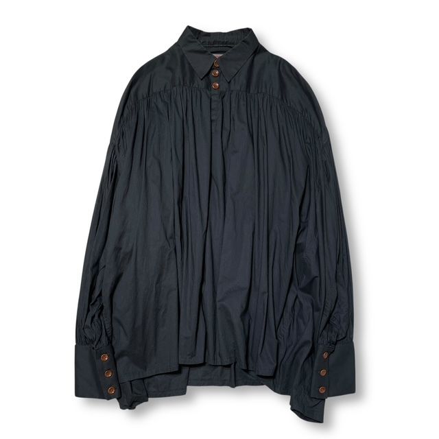 NEMETH Gathered Blouse Long Sleeve Shirt ギャザーブラウス／NO.88