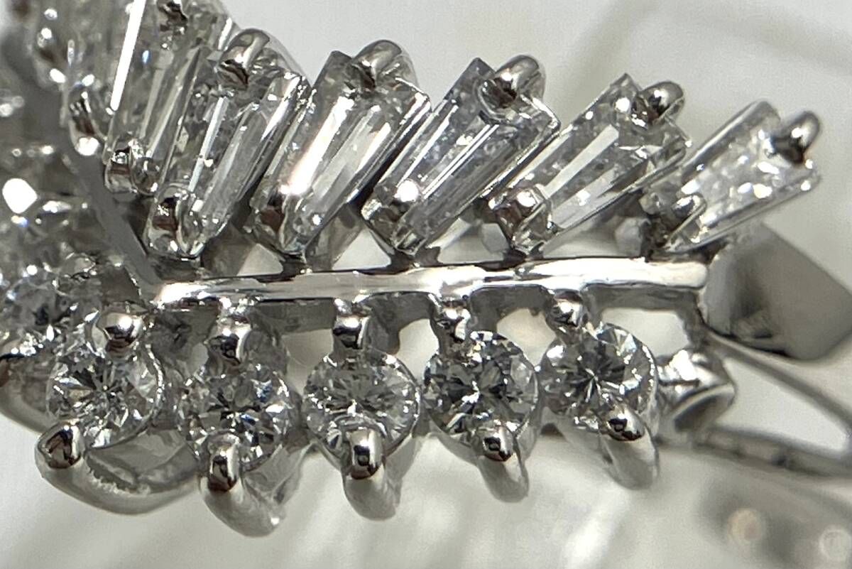 新品仕上済み 鑑別書付き Pt900 天然ダイヤモンド 0.17ct 0.35ct