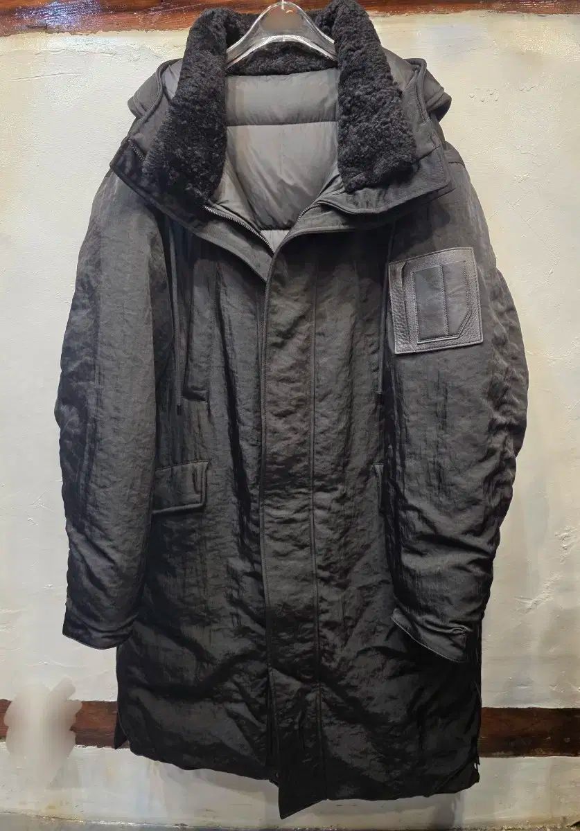 JUUN J ジュンジ ウール ブラック ロングダウンジャケット 50