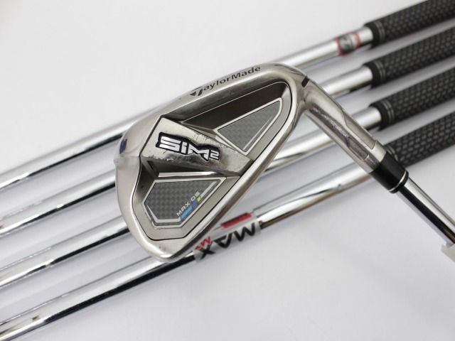 中古】[Cランク] アイアンセット テーラーメイド SIM2 MAX OS/KBS MAX