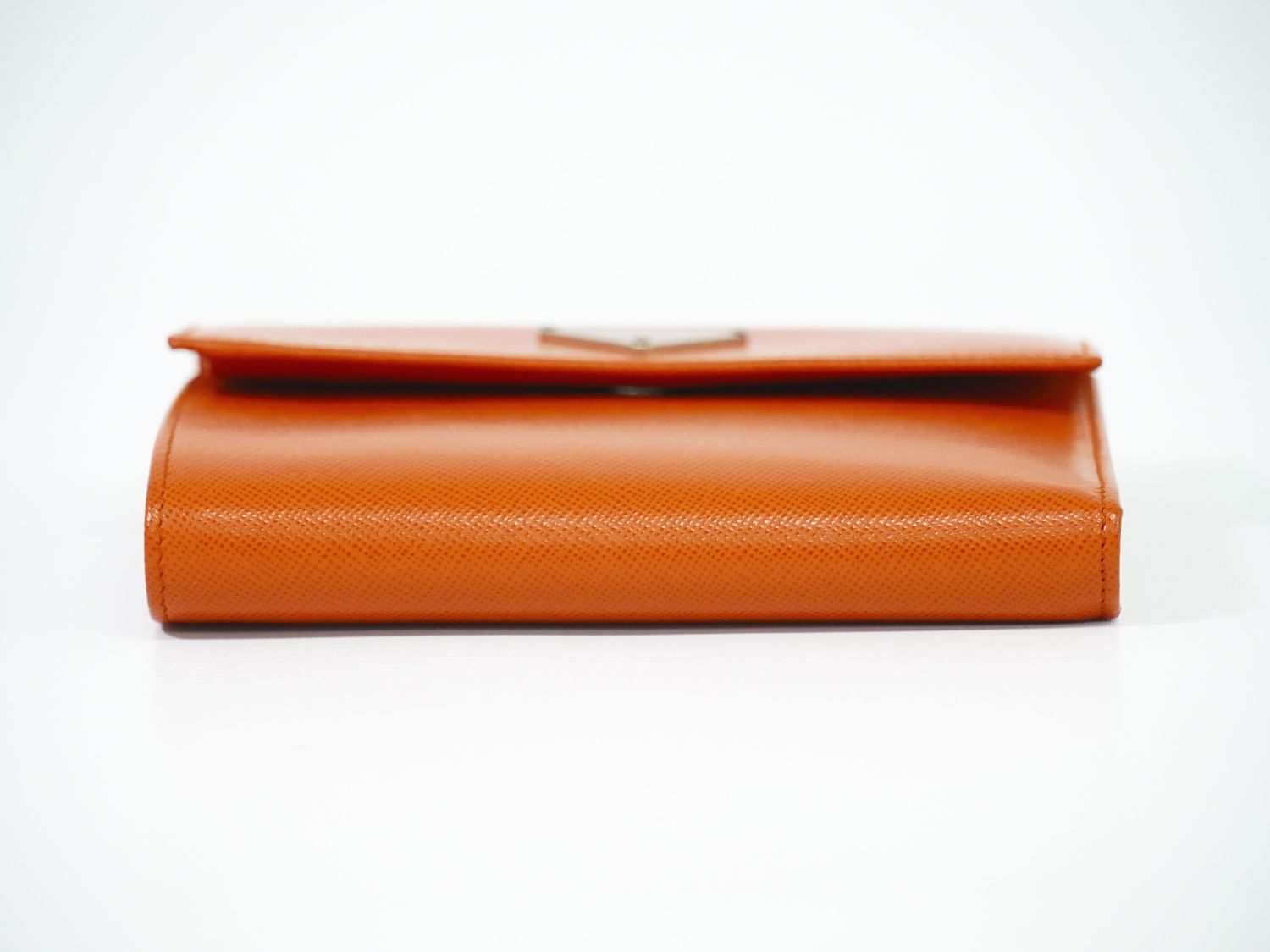 本物 プラダ PRADA レザー 三つ折り 折財布 コンパクトウォレット