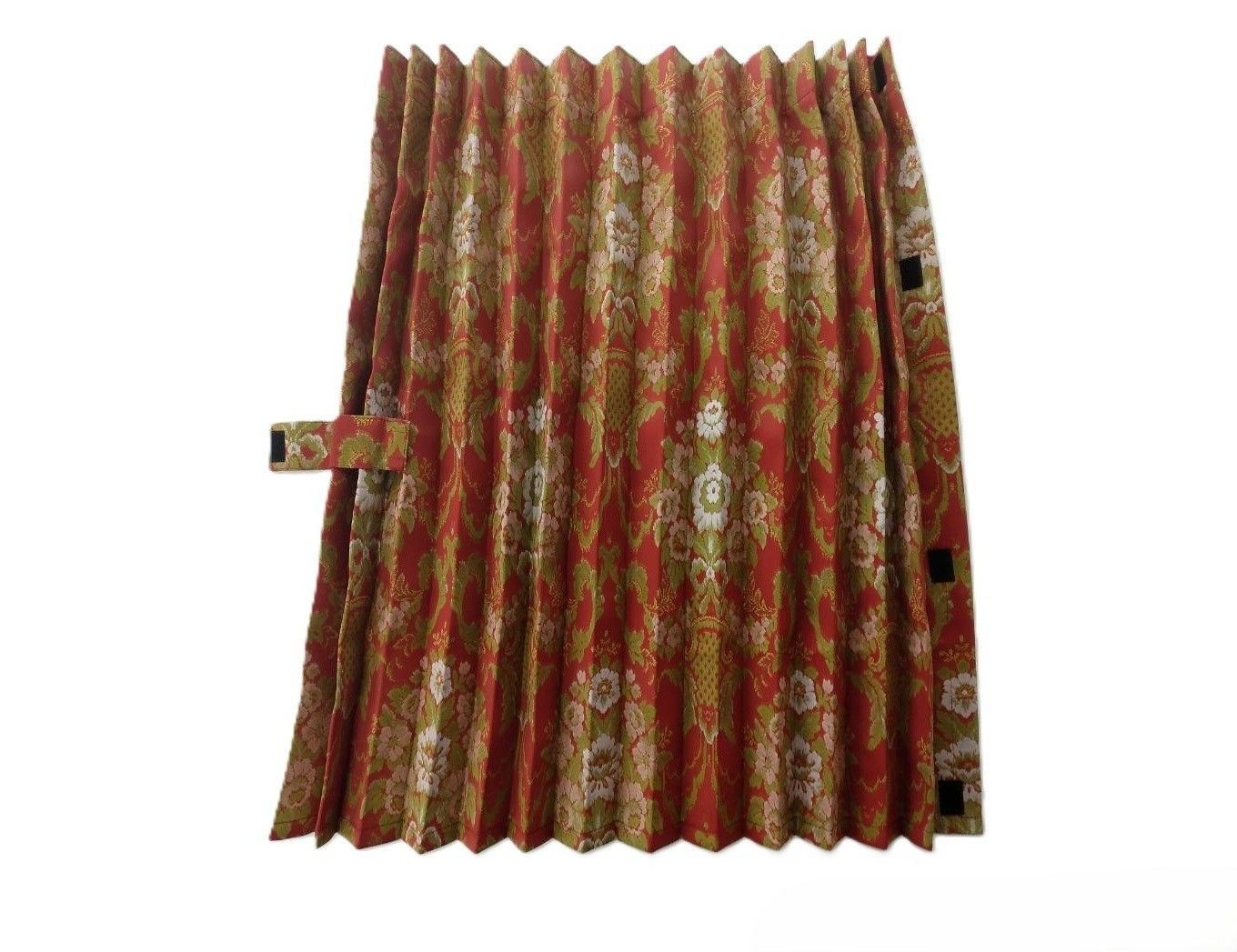 トラック用 センターカーテン 両面 HANAKAGO調 ワイン プリント仕様 1200×1000ｍｍ