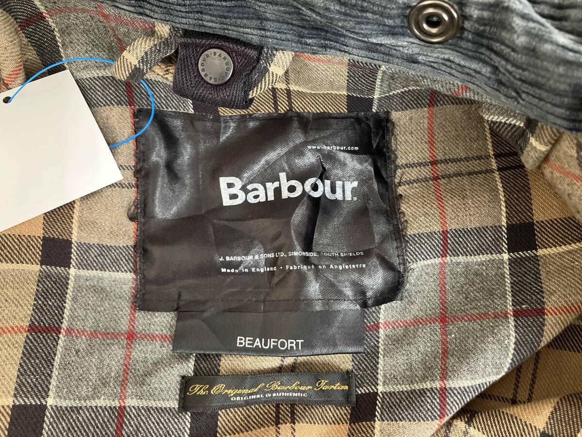 BARBOUR その他 ジャケット グレー 内側チェック 破れ ほつれ あり