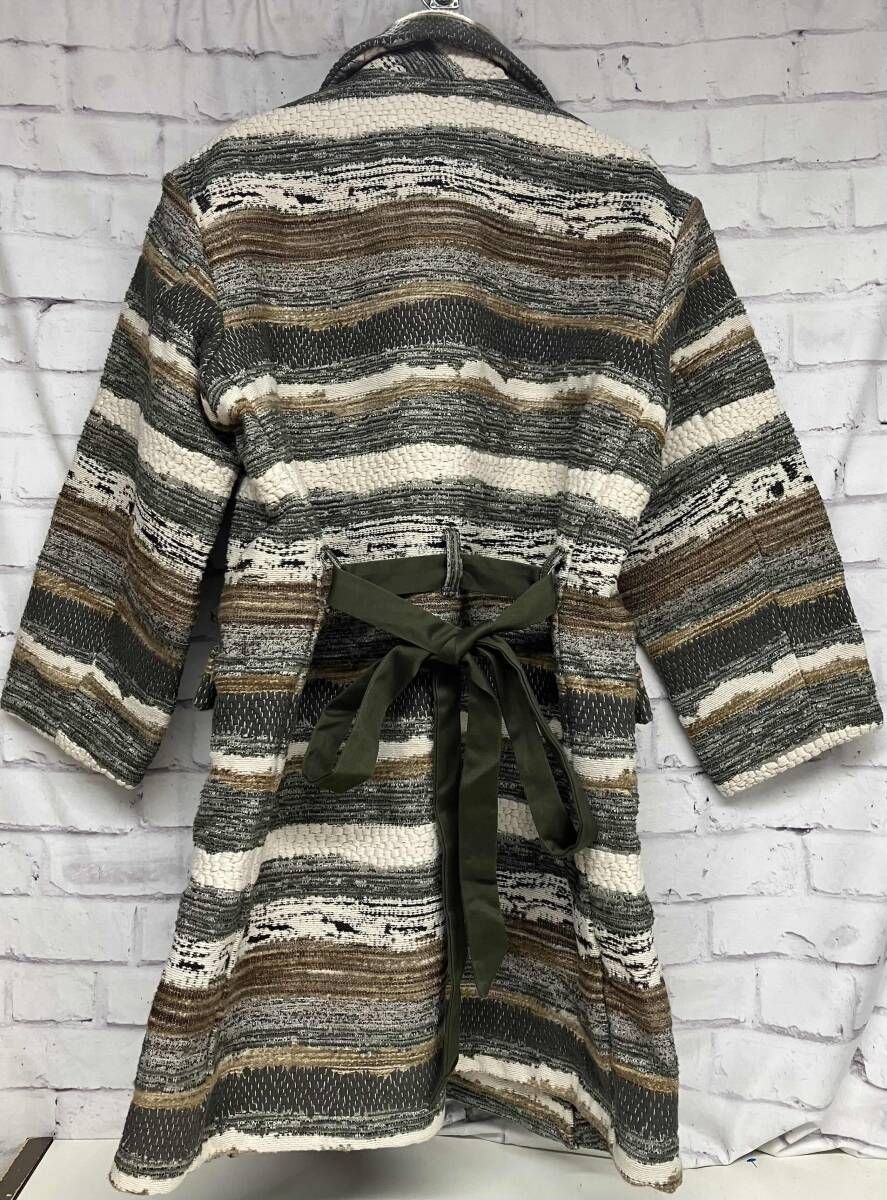 monitaly モニタリー ステンカラーコート アメリカ製 サイズ36 総柄