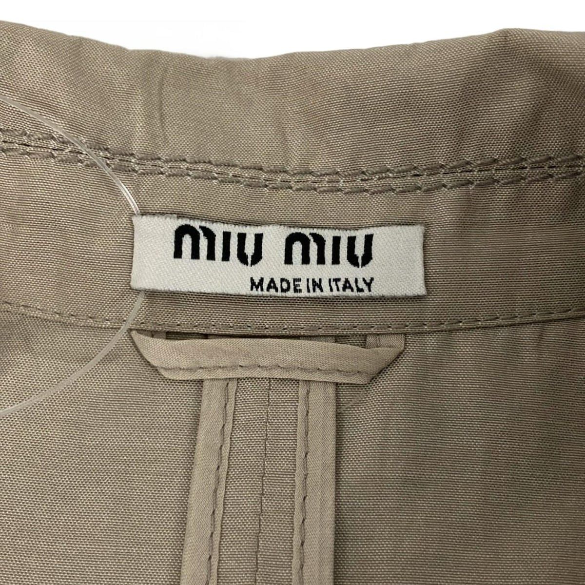 miumiu(ミュウミュウ) コート サイズ38 S レディース - ベージュ 長袖