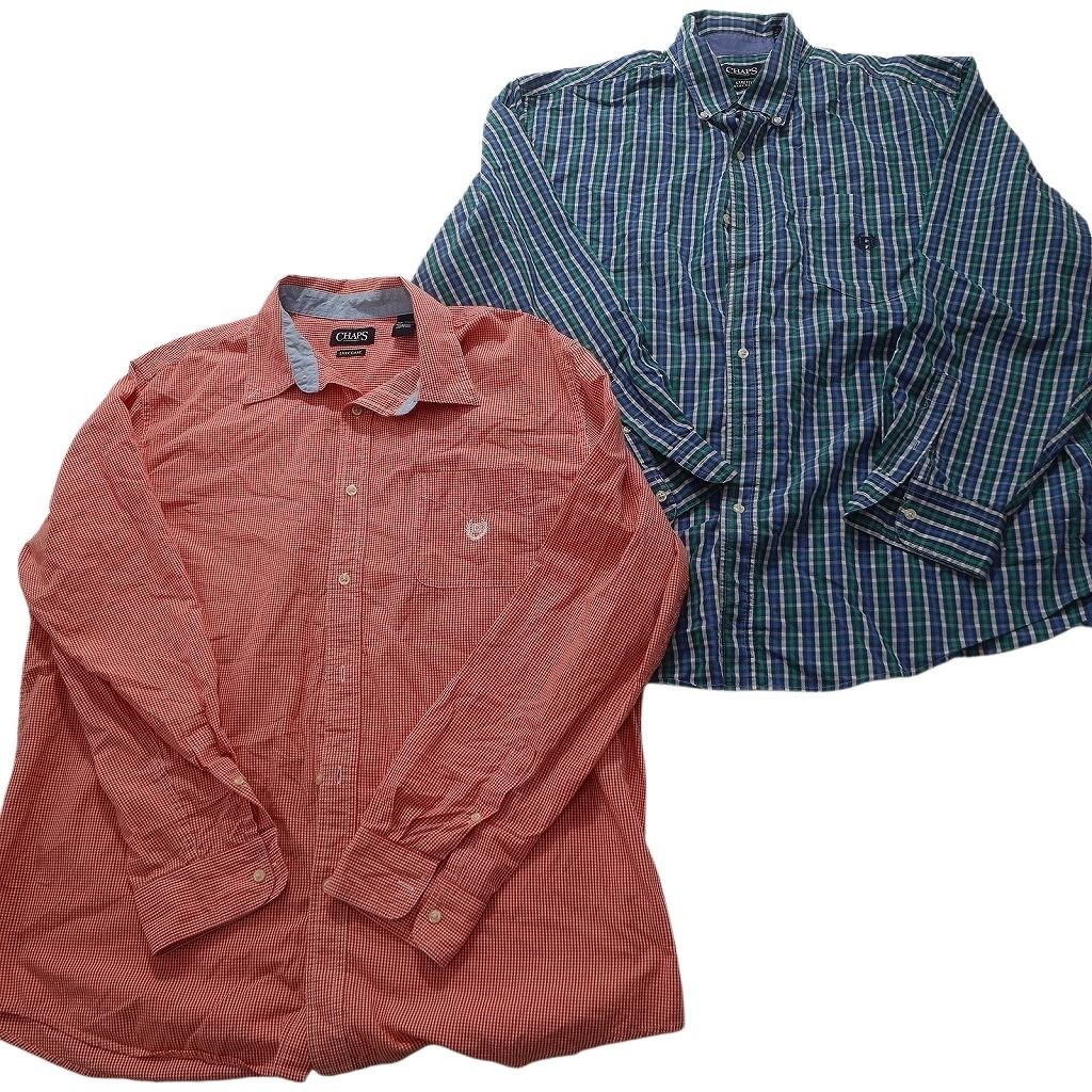 古着卸 まとめ売り チャップス CHAPS 長袖シャツ 10枚セット (メンズ