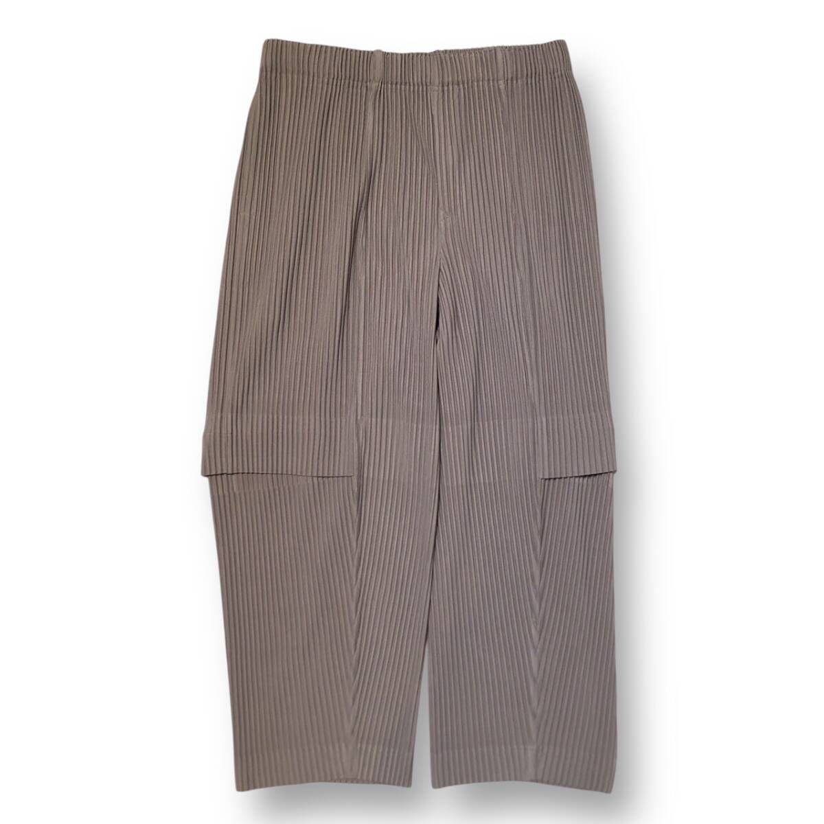 22aw HOMMEPLISSE ISSEYMIYAKE CARGO PANTS KHAKI ロングパンツ サイズ 