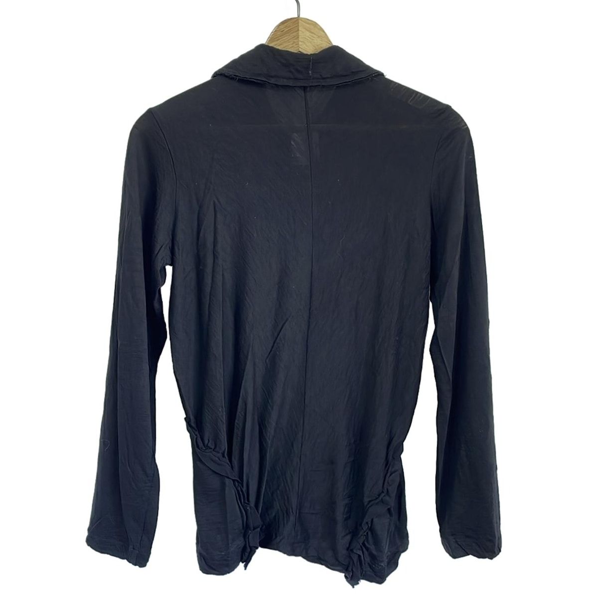 トリココムデギャルソン シャーリングシャツ 黒 綿100% 長袖 美品 tricot COMMEdesGARCONS(トリココムデギャルソン) 長袖シャツブラウス