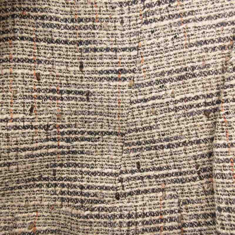 セリーヌ CELINE ヴィンテージ テーラードジャケット ツイード リネン