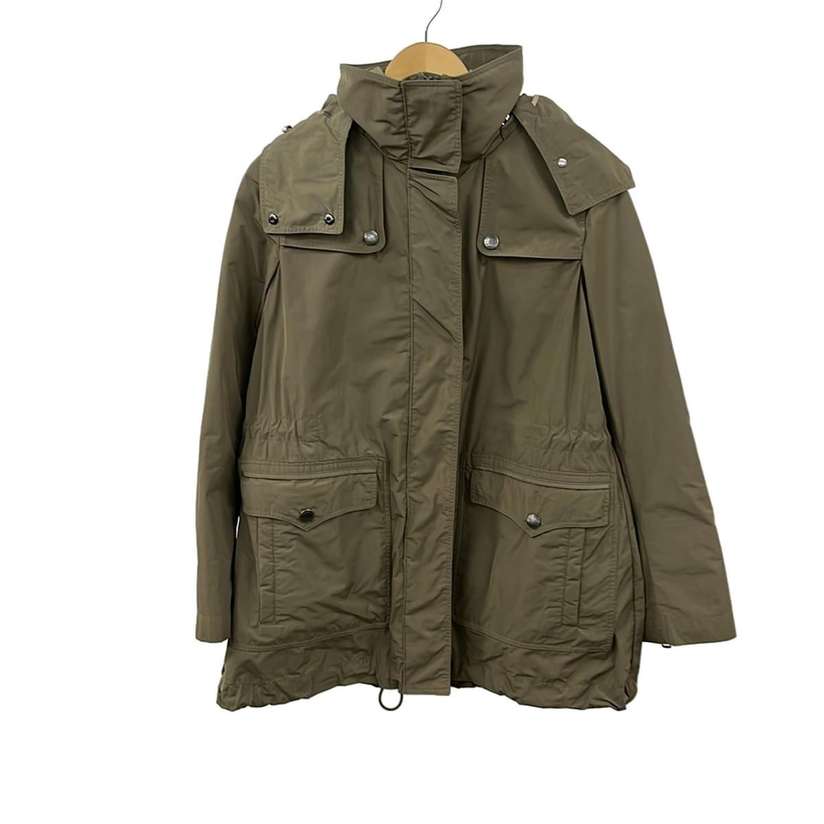 BURBERRY BRIT バーバリーブリット ナイロンコート カーキ BURBERRY BRIT(バーバリーブリット) コート サイズ10 L レディース