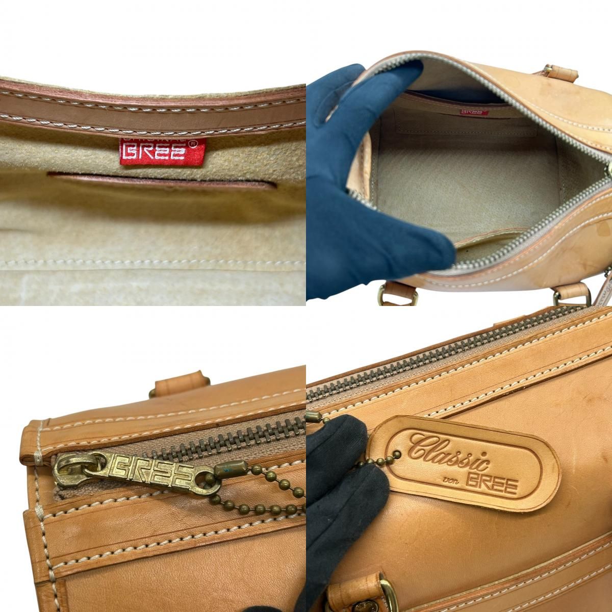 美品】BREE ブリー 2WAY ボストンバッグ ハンドバッグ ショルダー