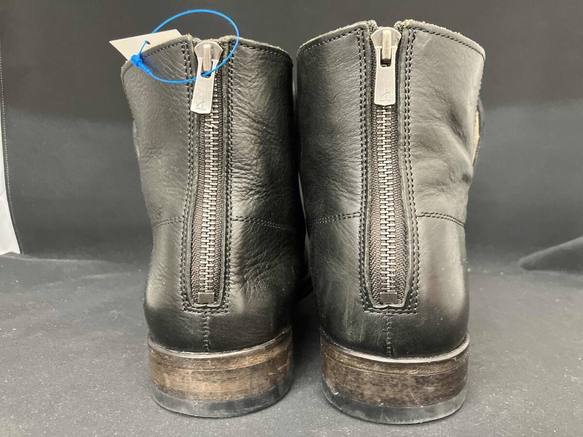 nil admirari ニルアドミラリ バックジップ レザーショートブーツ